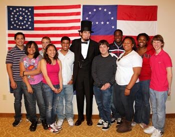 BK_Students with the Lincoln_350