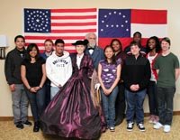 Students with Gen and Mrs Lee_200