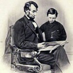 Lincoln and son